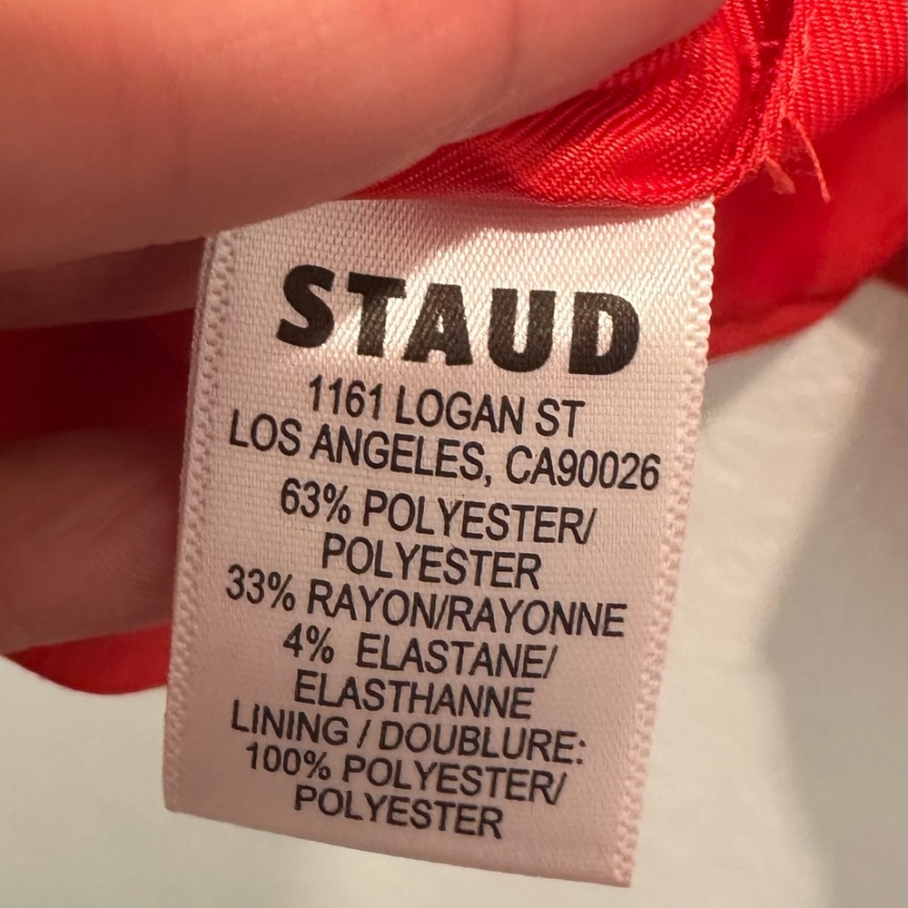 STAUD Brett Vest in Red - Picture 9 of 9